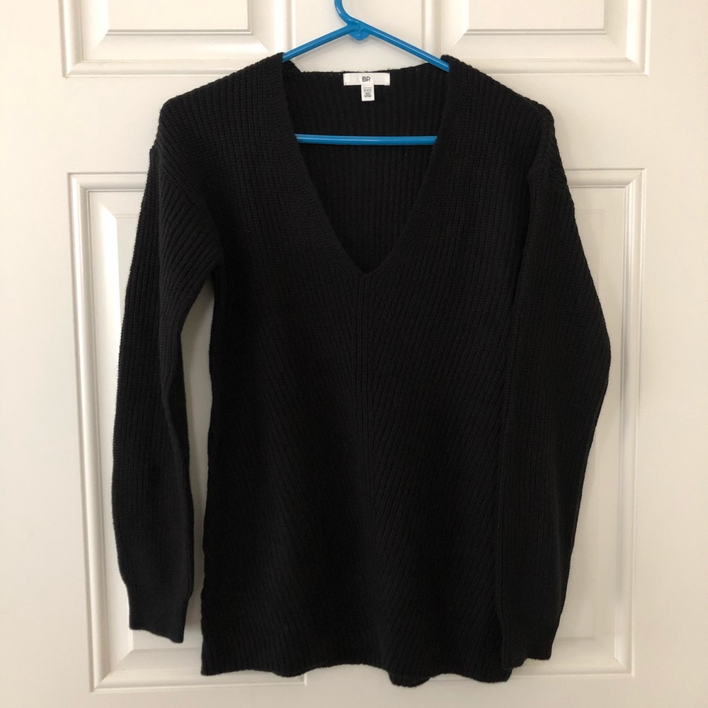 BP Black V-neck Sweater Size XXS NWT